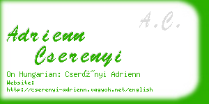 adrienn cserenyi business card